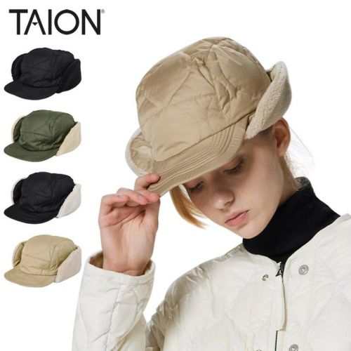 ミリタリー ダウン×ボア ウォームキャップ MILITARY DOWN CAP メンズ レディース TAION-221ML-1
